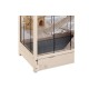 Ферпласт Клетка деревянная для грызунов Hamsterville 60*34*49 см, черная решетка, Ferplast
