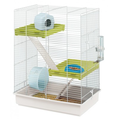 Ферпласт Клетка для грызунов Hamster Tris, 46*29*58 см, белая, Ferplast