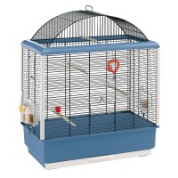 Ферпласт Клетка для мелких и средних птиц Palladio 4, 59*33*69 см, синяя, Ferplast