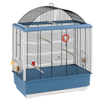 Ферпласт Клетка для мелких и средних птиц Palladio 4, 59*33*69 см, синяя, Ferplast
