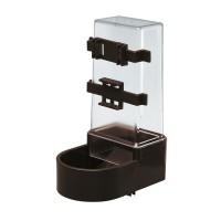Кормушка-поилка для клетки Max 6 для птиц 11*13*21 см, коричневая, Ferplast (Ферпласт) 