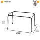 Ферпласт Металлическая подставка Stand 120, 114,5*53*49 см, черная, Ferplast