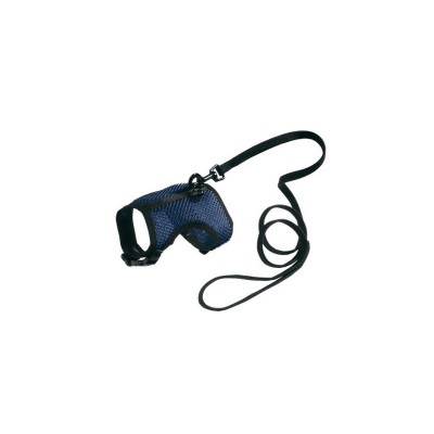 Ферпласт Мягкая шлейка-жилетка Jogging с поводком, Large, А:20-24 см, В:26-34 см, нейлон, Ferplast