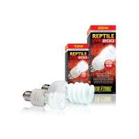 Экзо Терра Лампа с УФ Reptile UVB200 для пустынных террариумов, лампа 13 Вт, Exo Terra