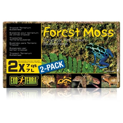Экзо Терра Натуральный мох в брикете Forest Moss (brick), 2*7 л, Exo Terra