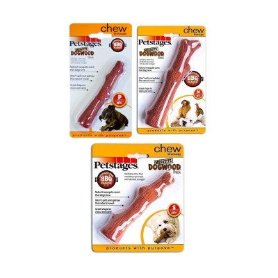 Петстейджес Игрушка для собак Mesquite Dogwood Палочка с ароматом барбекю, 18 см , Petstages