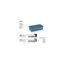 Поддон с выдвижным лотком M60 для клеток Piano 4, Rekord 4, Palladio 4, Nuvola, Viola, 59,5*33,2*16,3 см, синий, Ferplast