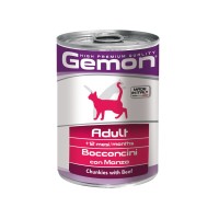 Джемон Консервы Adult для кошек, Говядина, 415 г, Gemon