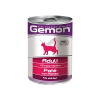 Джемон Консервы Adult для кошек, Говядина, 400 г, Gemon