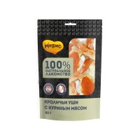 Мнямс Кроличьи уши с куриным мясом для собак, 80 г