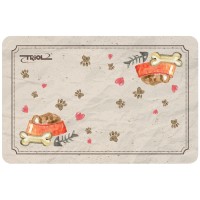 Коврик под миски Косточки 43*28 см, Triol (Триол)