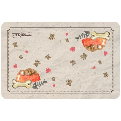 Коврик под миски Косточки 43*28 см, Triol (Триол)