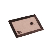 Коврик-когтеточка с игрушкой-шариком 58*38 см, коричневый, Nobby (Нобби)