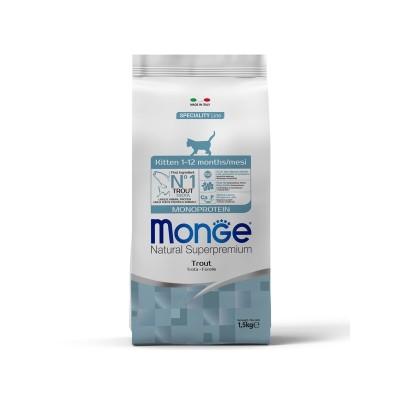 Монже Корм Kitten Monoprotein Trout для котят, Форель, 400 г, Monge