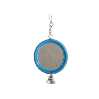 Игрушка для птиц Круглое зеркало с колокольчиком, 12*6 см, Triol (Триол)