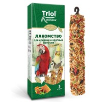 Крекер для крупных и средних попугаев Standard Мед 3шт/уп, 80 г, Triol (Триол)