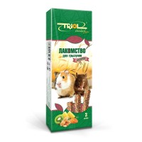 Триол Лакомство Triol Standard для грызунов, ассорти с фруктами, овощами и орехами для грызунов, 3*75 г, Triol