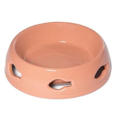 Триол Миска керамическая Коралл для кошек и собак, 120 мл, 12*3,5 см, Triol