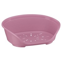 Ферпласт Лежак пластиковый Siesta DeLuxe 4, 61,5*45*21,5 см, розовый, Ferplast