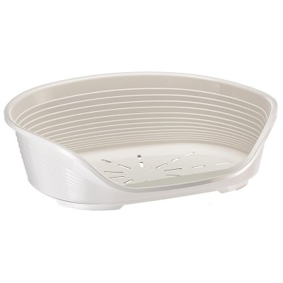 Ферпласт Лежак пластиковый Siesta DeLuxe 8, 82*59,5*25 см, белый, Ferplast