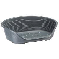 Ферпласт Лежак пластиковый Siesta DeLuxe 12, 111*80,5*33,5 см, темно-серый, Ferplast