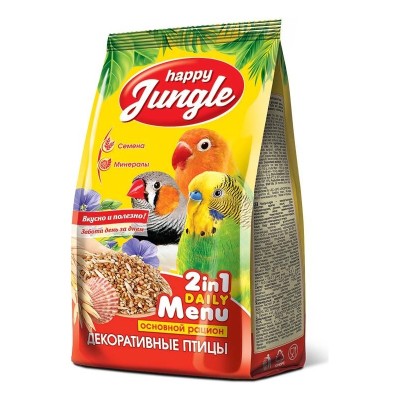 Хэппи Джангл Корм J101 для декоративных птиц, 350 г, Happy Jungle