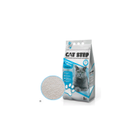Кэт Степ Наполнитель минеральный комкующийся Cat Step Compact White для кошачьих туалетов, 5 л, Original, без запаха
