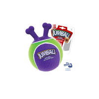 Гигви Мяч Jumball с захватом для собак, 18 см, фиолетовый/зеленый, резина, Gigwi