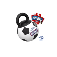 Гигви Мяч Jumball с захватом для собак, 26 см, черный/белый, резина, Gigwi