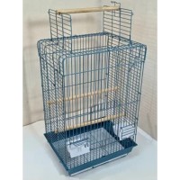 Клетка 830A с открывающимся верхом для птиц, 52*41*78 см, синие прутья/синий поддон, Золотая Клетка