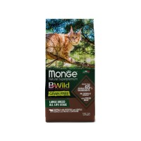 Монже Корм беззерновой Cat BWild GRAIN FREE для крупных кошек Буйвол, 1,5 кг  , Monge
