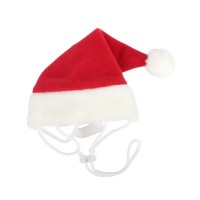 Паппи Колпак новогодний Santa для собак и кошек, XL, 26*36 см, красный, PUPPIA