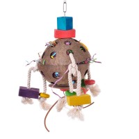 Хеппи Берд Игрушка для крупных птиц Кокосовая забава-2, 12*12*25 см, Happy Bird