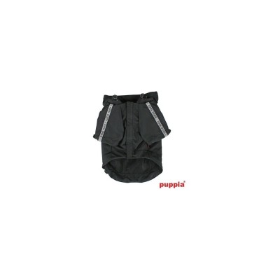 Паппи Дождевик с капюшоном Base Jumper, 4L, обхват шеи 52 см, груди 86 см, длина спины 55 см, черный, Puppia