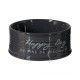 Дуво+ Миска керамическая для собак Happy Dog, черная 300 мл, диаметр 10,5 см, DUVO+