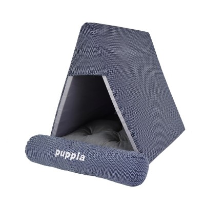 Домик-пещера Wave Check 45*50*38 см, синий, Puppia (Паппи)