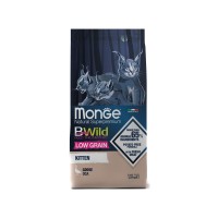 Монже Корм беззерновой Cat BWild LOW GRAIN Kitten для котят, Гусь, 1,5 кг, Monge