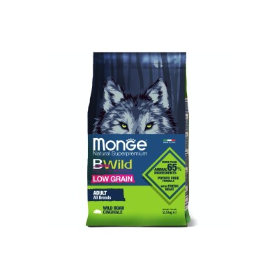 Монже Корм низкозерновой BWild LOW GRAIN для собак всех пород, Кабан, 2,5 кг, Monge