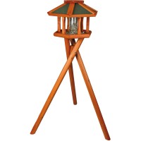 Кормушка с подставкой для птиц и грызунов, 50*34 см, высота 1,4 м, с автокормушкой, дерево, Trixie (Трикси)