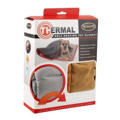 Скрафс Одеяло согревающее Thermal для кошек и собак, коричневое  , 110*72,5 см, Scruffs