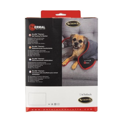 Скрафс Одеяло согревающее Thermal для кошек и собак, коричневое  , 110*72,5 см, Scruffs