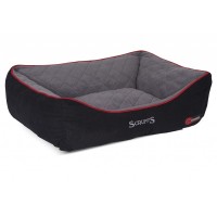 Лежак с бортиками Thermal Box Bed согревающий 50*40*15 см, черный, Scruffs (Скрафс)