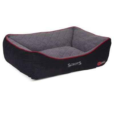 Лежак с бортиками Thermal Box Bed согревающий 75*60*19 см, черный, Scruffs (Скрафс)