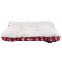 Скрафс Лежак-матрас Santa Paws, 82*58 см, бело-красный, Scruffs