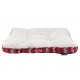 Скрафс Лежак-матрас Santa Paws, 82*58 см, бело-красный, Scruffs