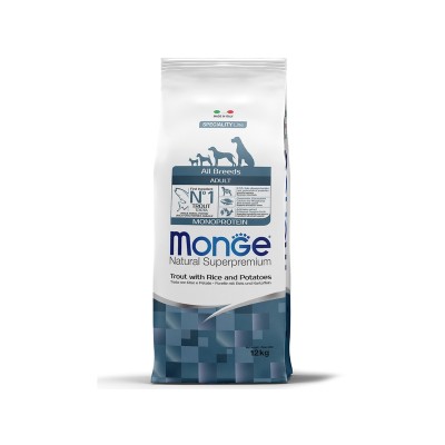 Монже Корм Dog Monoprotein для собак Форель/Рис/Картофель, 2,5 кг, Monge