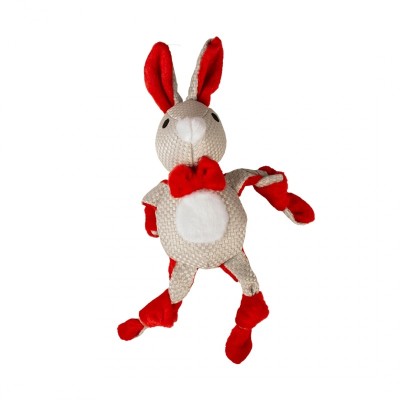 Дуво+ Игрушки новогодние для собак, 31*14*8 см, новогодний Кролик, ткань, DUVO+