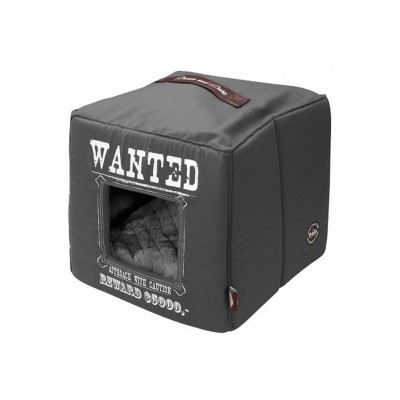 Домик-пещера для животных Wanted 40*40*40 см, серый, EBI (Эби)