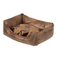 Лежак с бортиками Explorer Bed 55*45 см коричневый, Duvo+ (Дуво+)