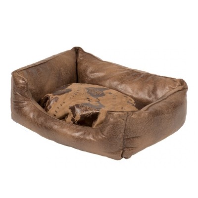 Лежак с бортиками Explorer Bed 55*45 см коричневый, Duvo+ (Дуво+)
